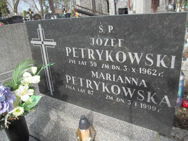 Józef Petrykowski 1902 Chynów - Grobonet - Wyszukiwarka osób pochowanych