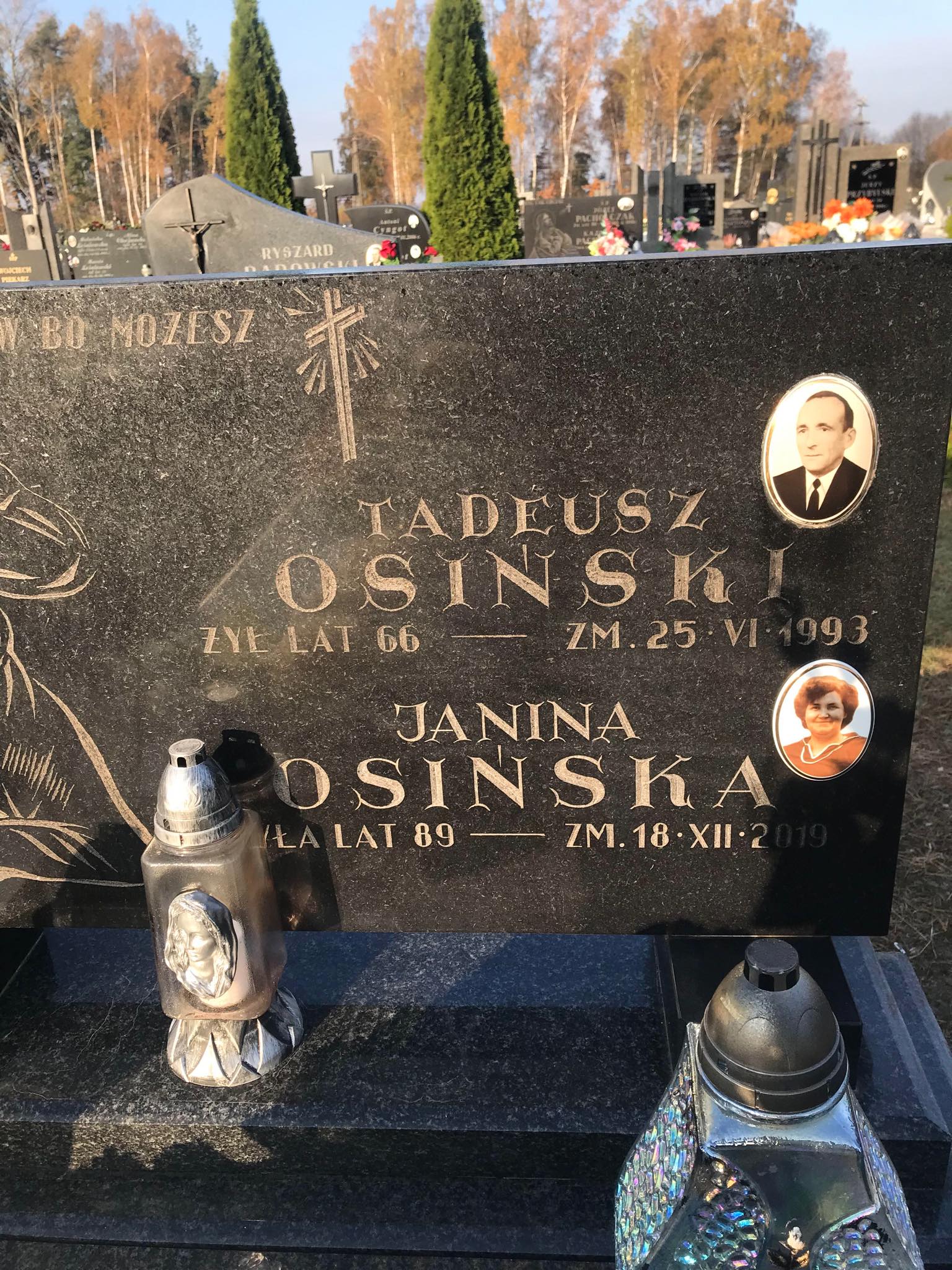 Grób Janina Osińska